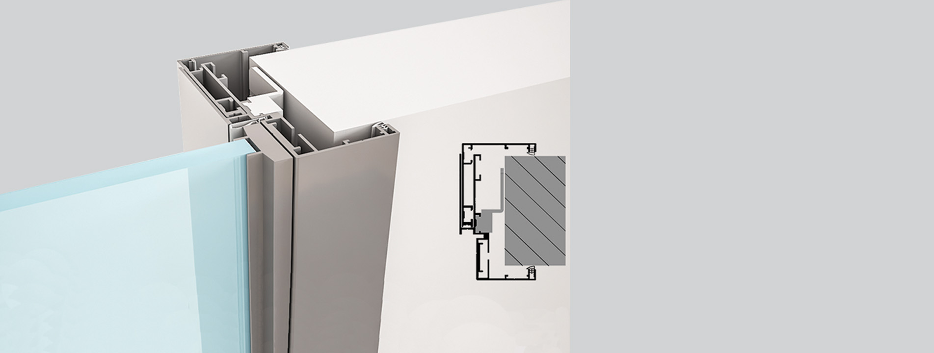 چهارچوب درب شیشه ای تیما