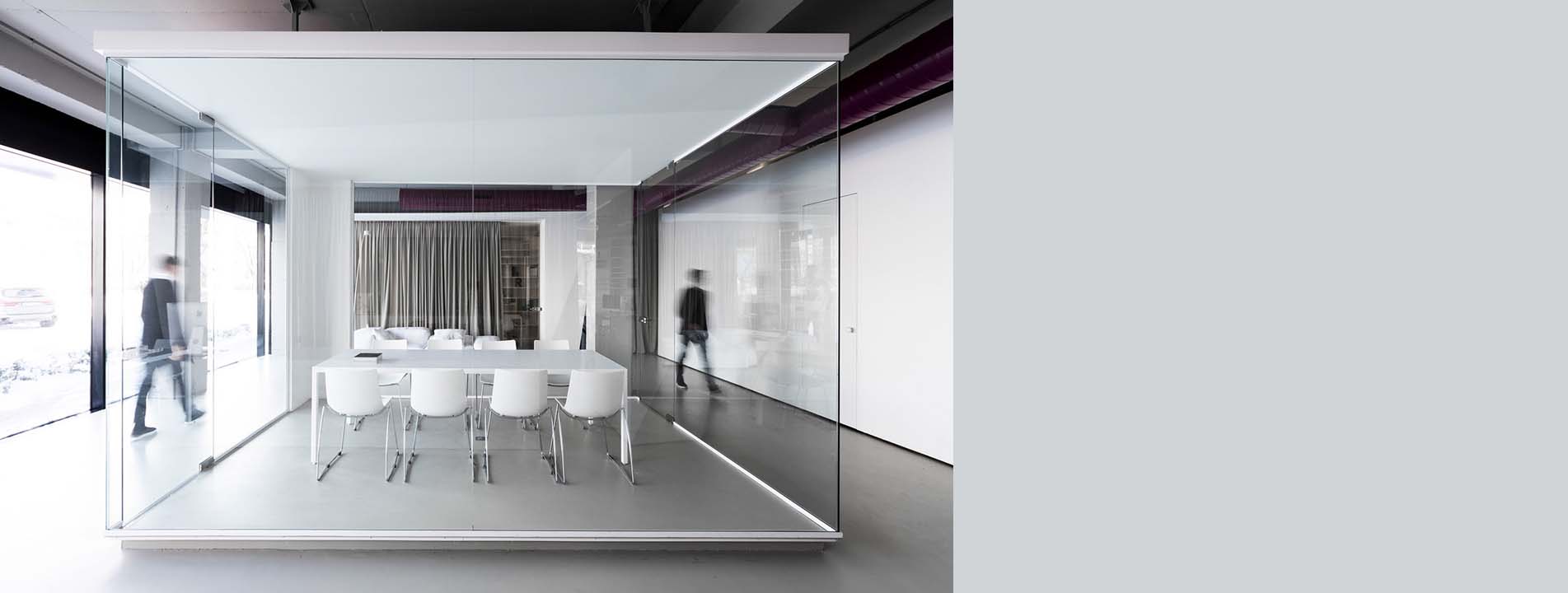 پارتیشن شیشه ای تک جداره - اکسیدال