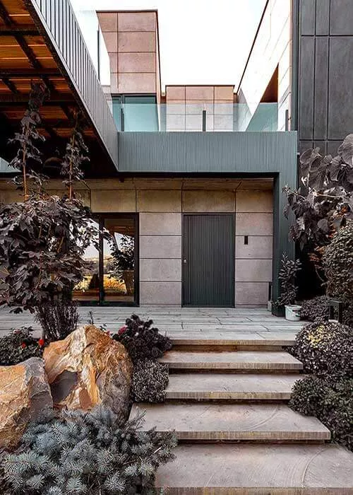 نرده-هنزا-شیشه-ای-تولید-اکسیدال-برای-ویلای-افرا