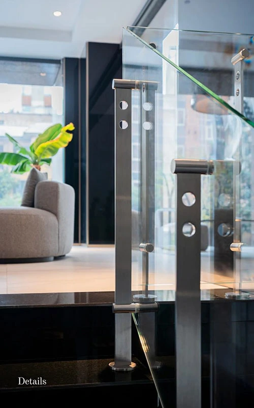 نرده شیشه ای d line اکسیدال