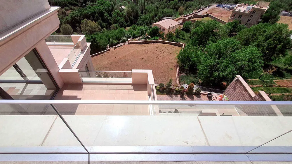 نرده شیشه ای توکار اکسیدال